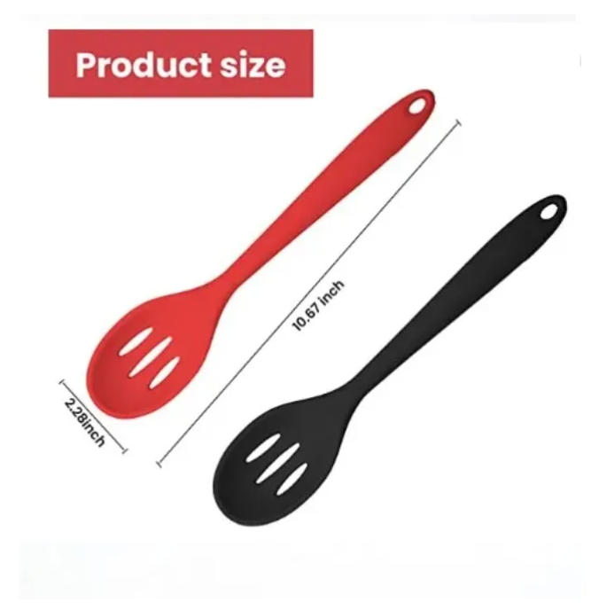 Silicone Nonstick Slotted Spoon (Pack of 2)